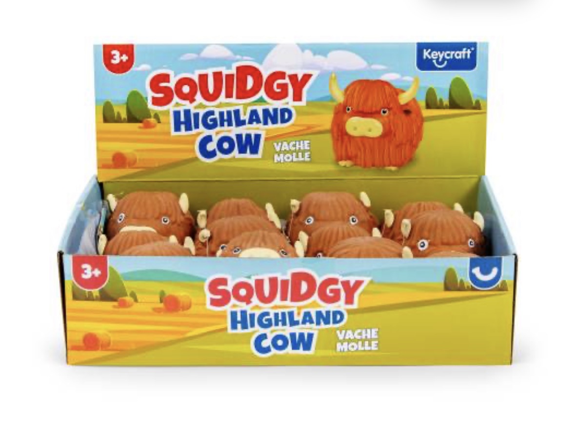 Keycraft Squidgy Highland Cow